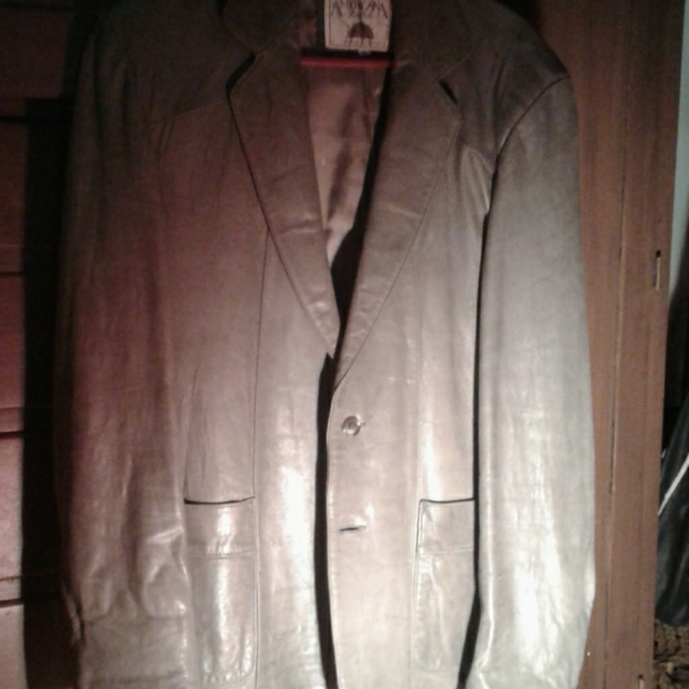 MENS LEATHER DINNER JACKET
